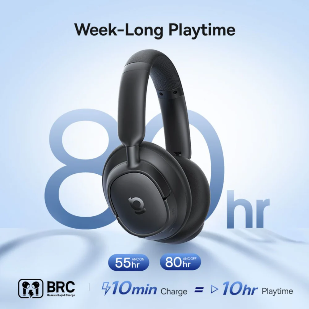 Baseus Bass BH1 NC Wireless Noise Cancelling Headphones - Image 14
