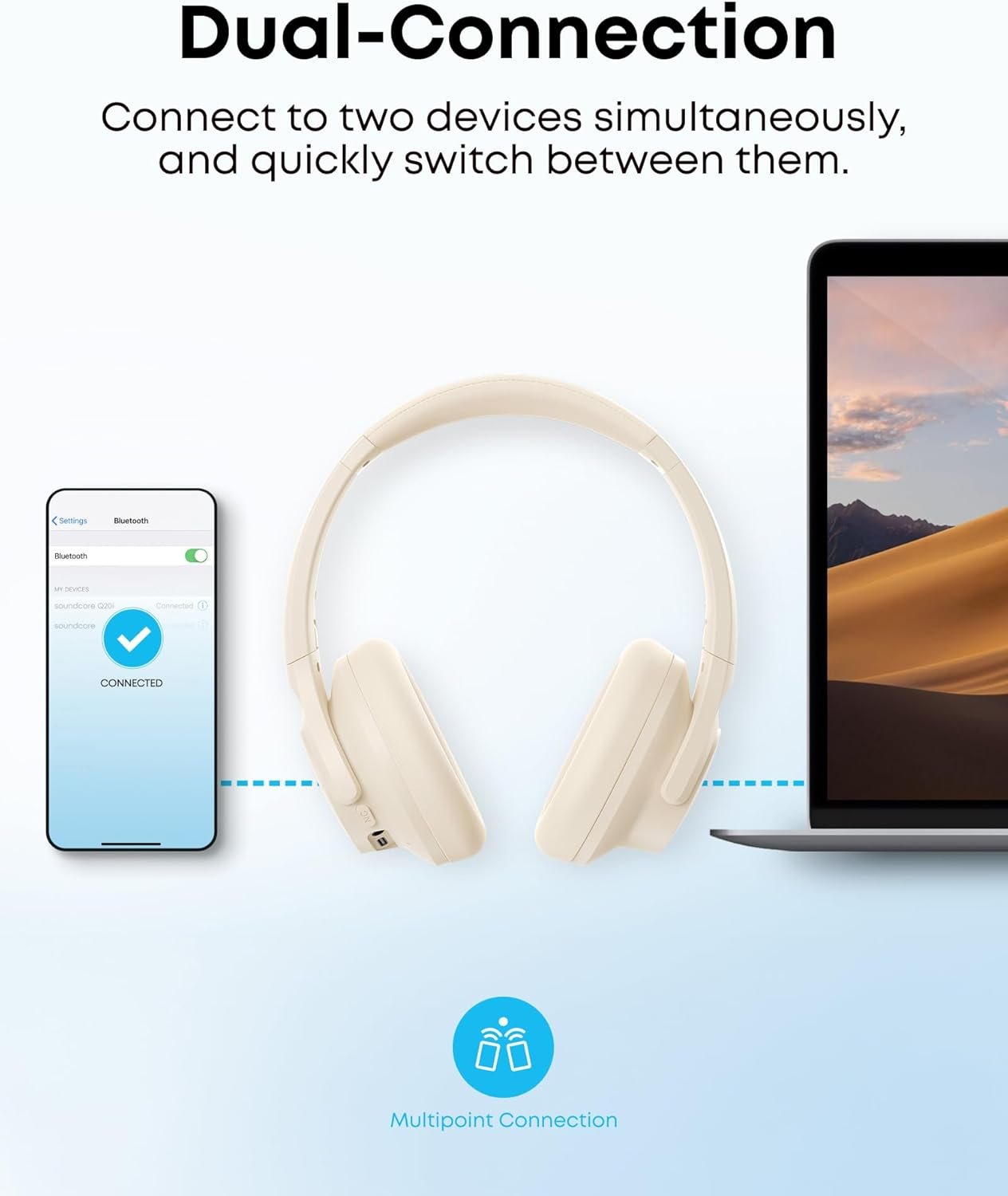 Q20i | Hybrid Active Noise Cancelling Headphones - Image 7