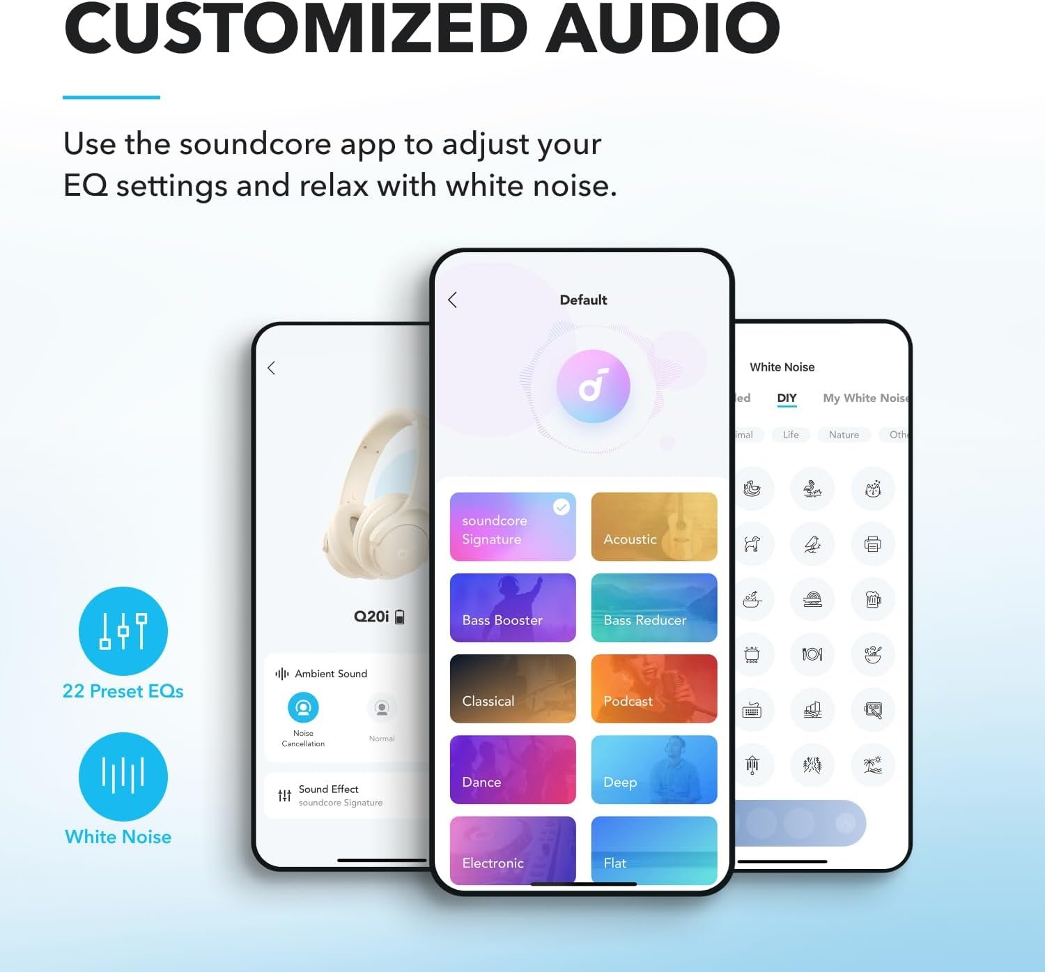 Q20i | Hybrid Active Noise Cancelling Headphones - Image 4